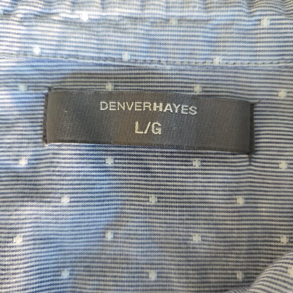 Women Denver Hayes Button up Dress Shirt Size Large - Picture 3 of 3